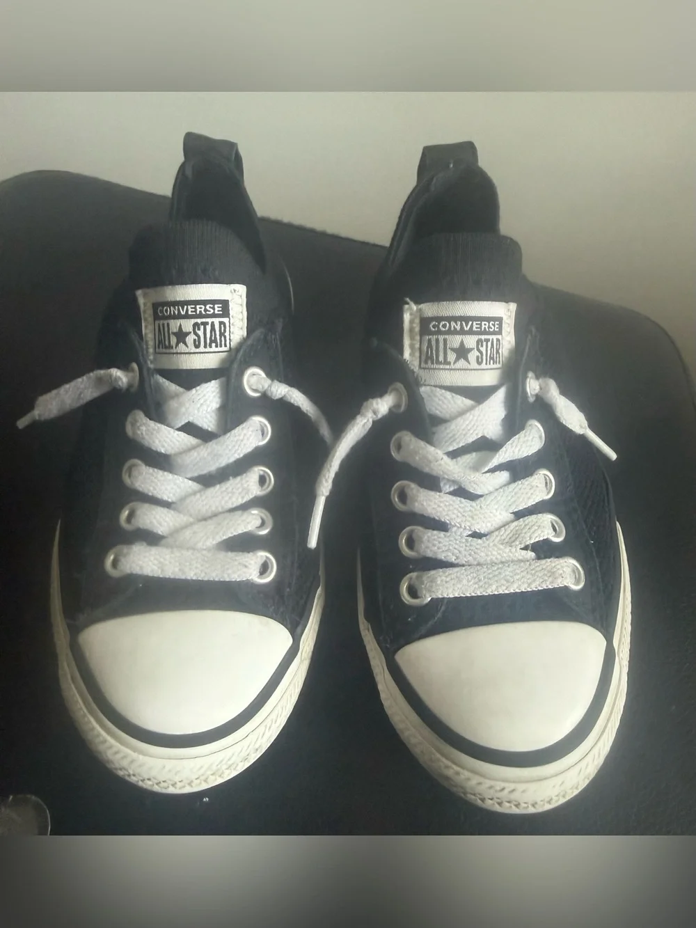 Converse Kids' Chuck Taylor All Star Low Top Knit Sneakers - Black